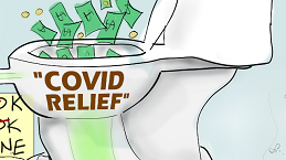 Infographic of money distribution from the Covid relief bill